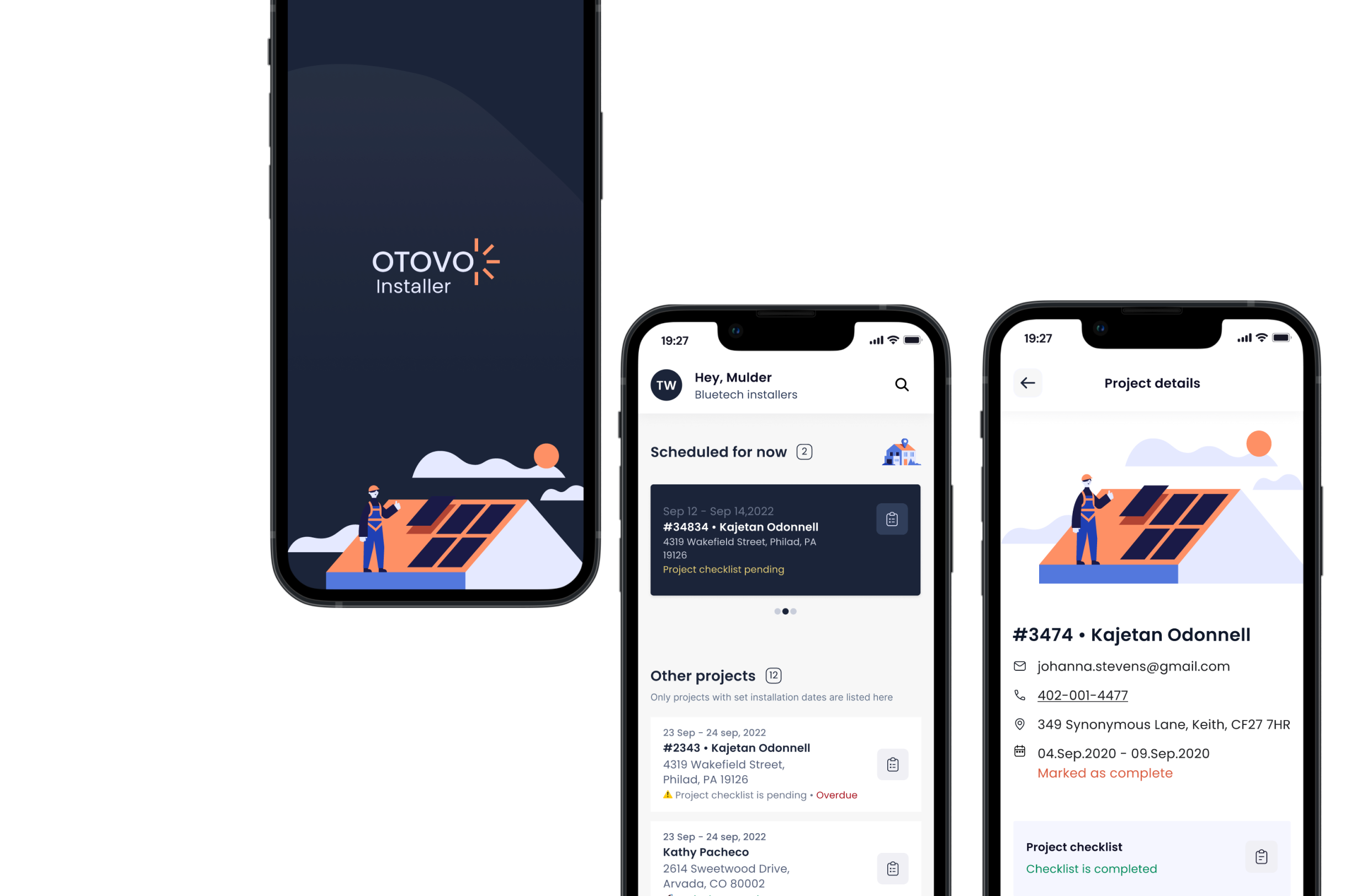 Mobile app interface